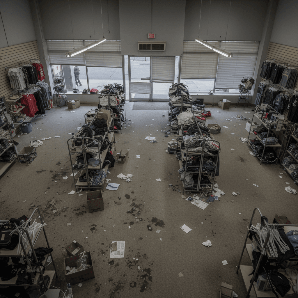 Retail store floor cleaning results